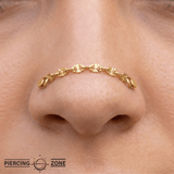 Diamond Cut Anchor Chain – 14K Gold Piercing Chain - piercing - zone.com