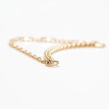 Diamond Cut + Side Chain – 14K Gold Dual Chain Accent - piercing - zone.com