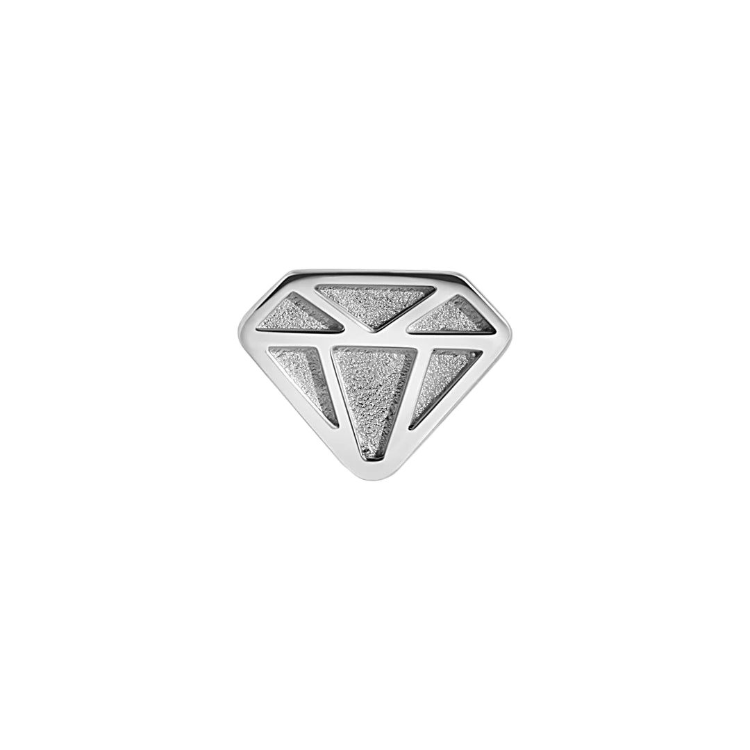 Diamond Trim – 14K Gold Threadless & Threaded End - piercing - zone.com