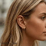 Diamond Trim – 14K Gold Threadless & Threaded End - piercing - zone.com