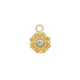 Diana – 14K & 18K Gold Gemstone Charm - piercing - zone.com