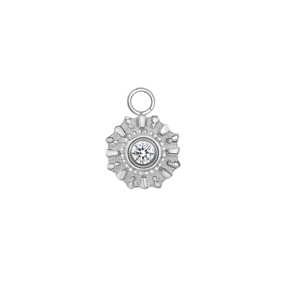 Diana – 14K & 18K Gold Gemstone Charm - piercing - zone.com