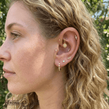 Diana – 14K & 18K Gold Gemstone Charm - piercing - zone.com