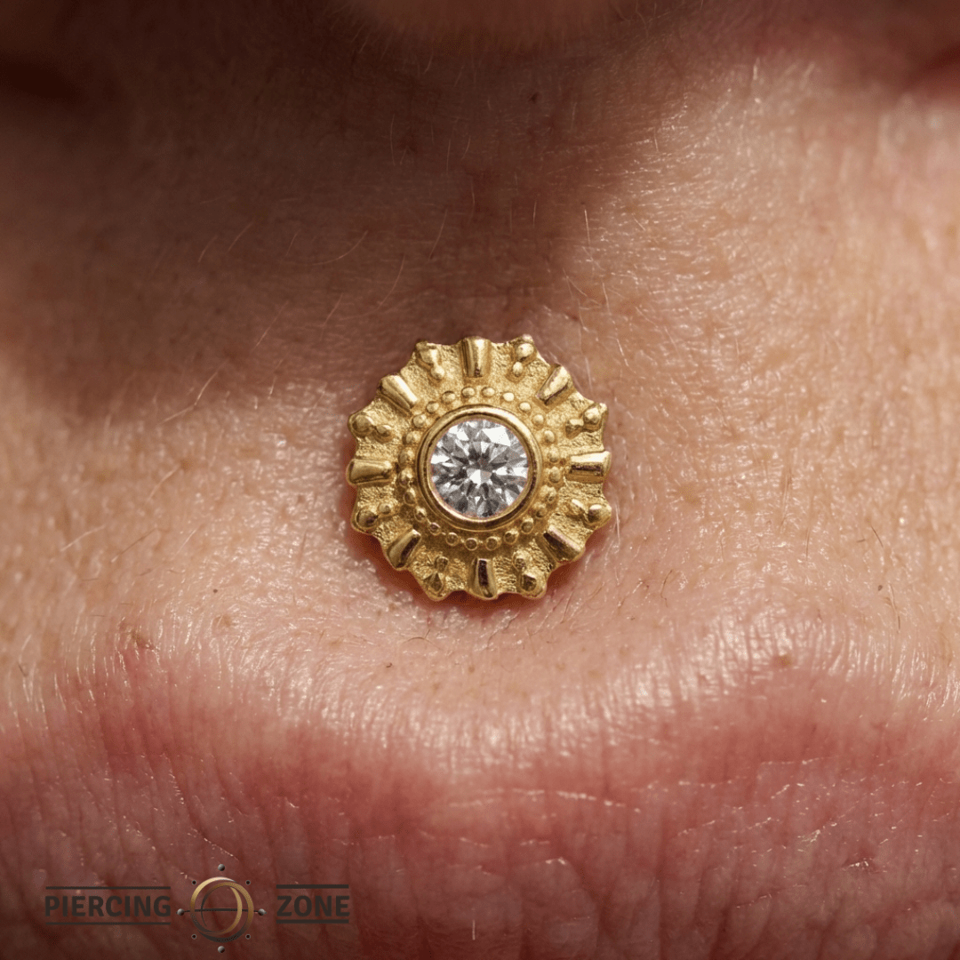 Diana – 14K Gold Threadless/Threaded End - piercing - zone.com