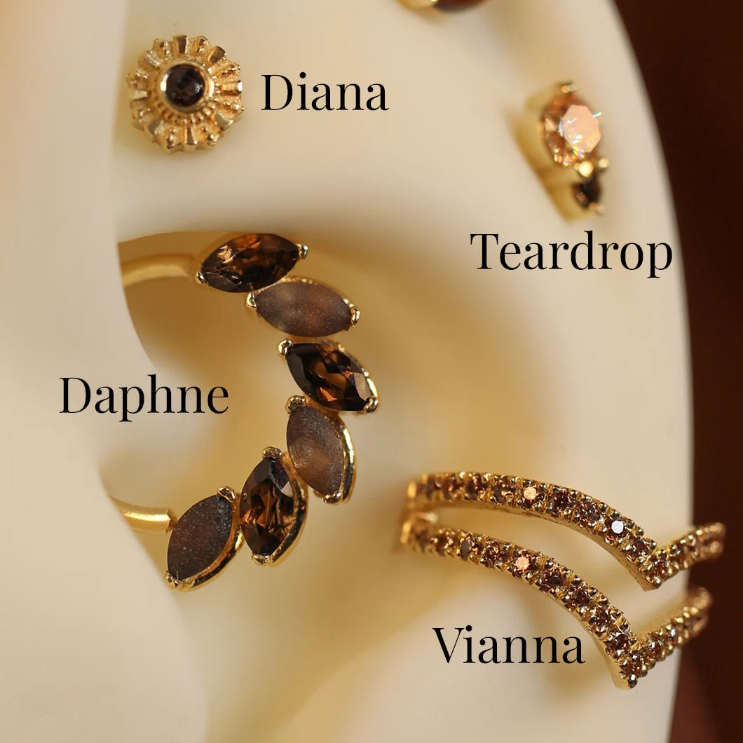 Diana – 14K/18K Gold Threadless End - piercing - zone.com