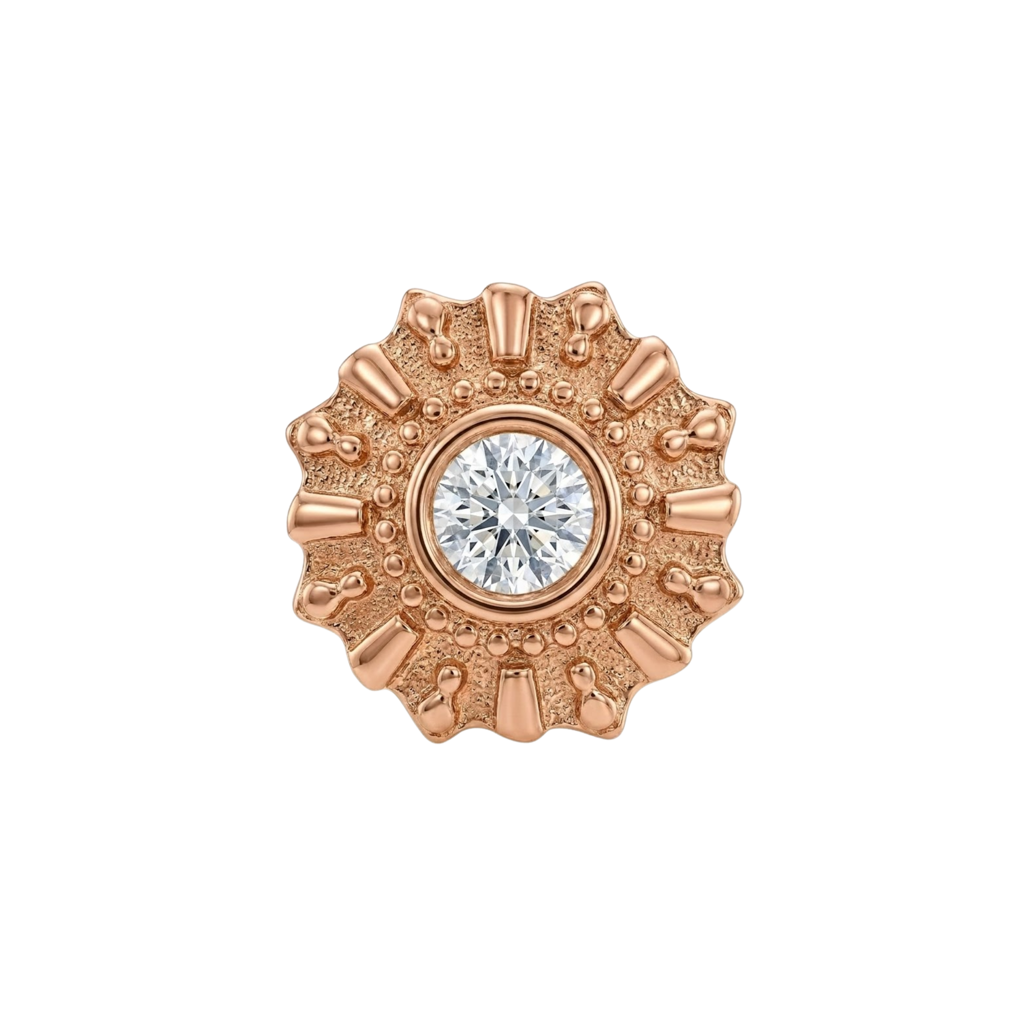 Diana – 14K Gold Threadless/Threaded End