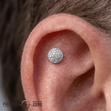 Disco - 14K Gold Threadless/Threaded End - piercing - zone.com