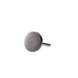 Disk – Black Rhodium Finish – 14K Gold Threadless End - piercing - zone.com