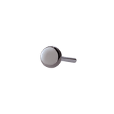 Disk – Black Rhodium Finish – 14K Gold Threadless End - piercing - zone.com