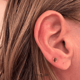 Disk – Polished Flat – 14K Gold Threadless End - piercing - zone.com