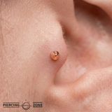 Dita Pin - 14K Gold Cone Threadless End - piercing - zone.com