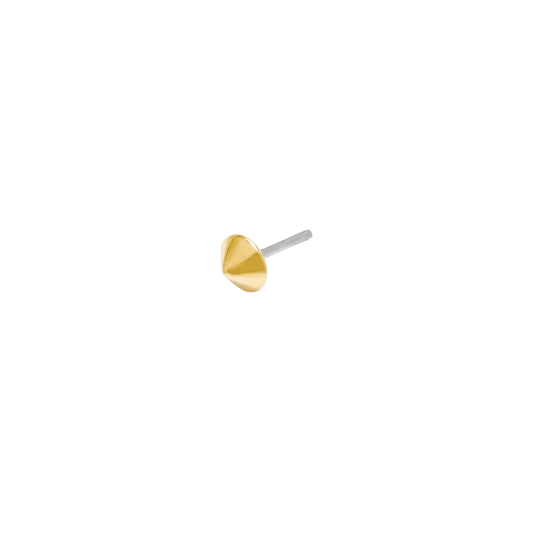 Dita Pin - 14K Gold Cone Threadless End - piercing - zone.com