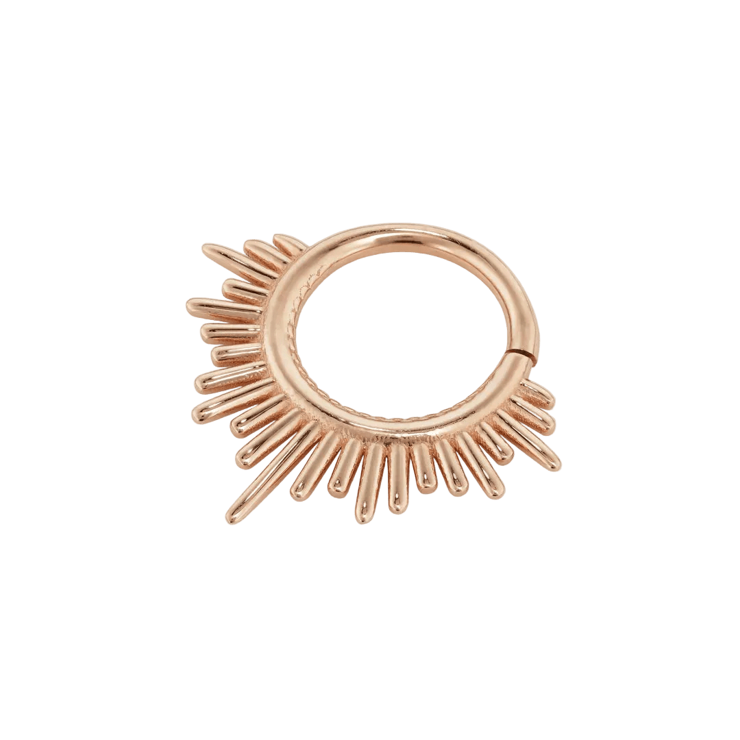 Divinity Continuous Ring - 14K Gold Seamless Ring - piercing - zone.com