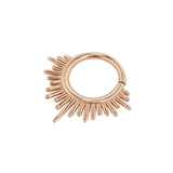 Divinity Continuous Ring - 14K Gold Seamless Ring - piercing - zone.com