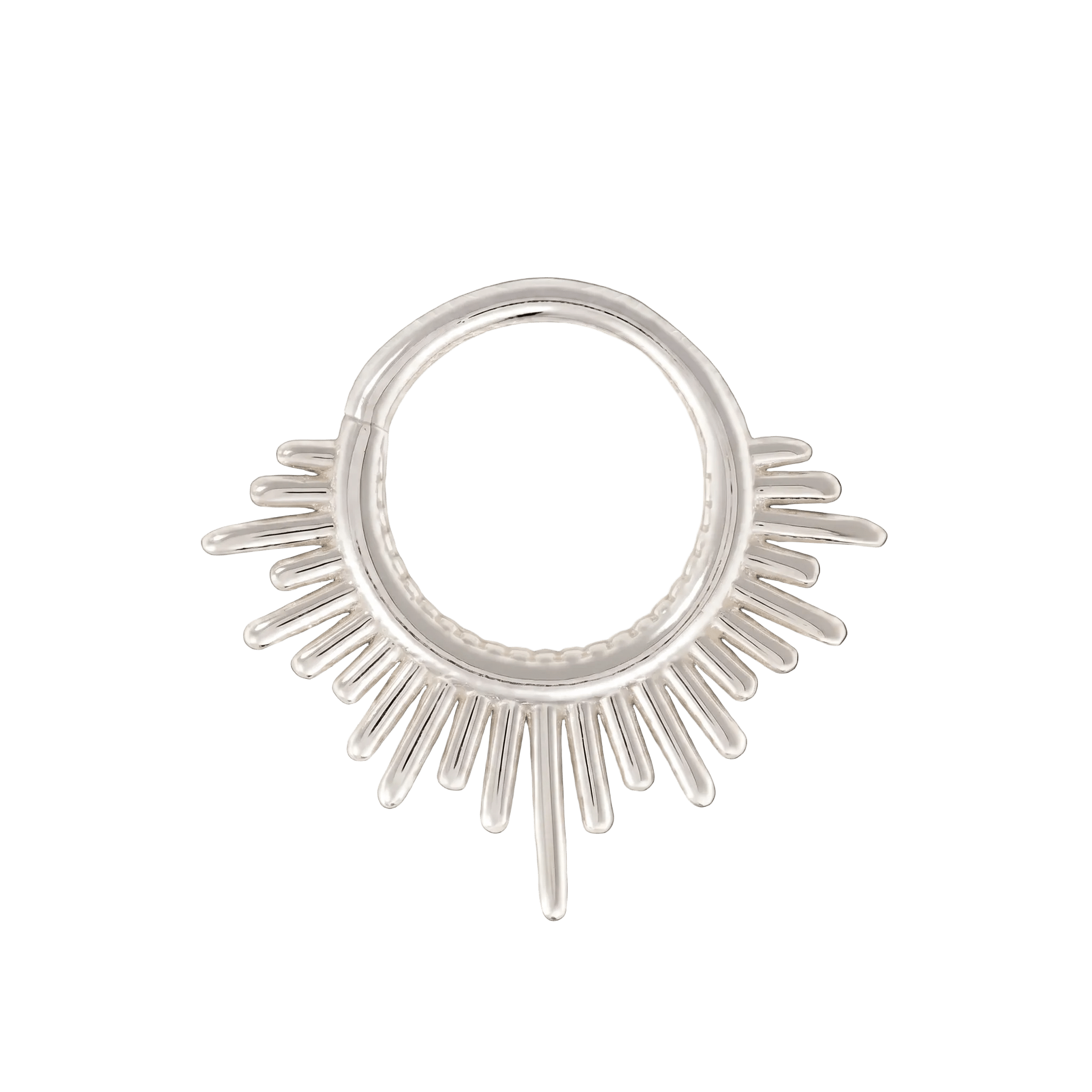 Divinity Continuous Ring - 14K Gold Seamless Ring - piercing - zone.com