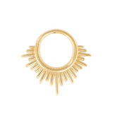 Divinity Continuous Ring - 14K Gold Seamless Ring - piercing - zone.com