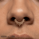 Divinity Continuous Ring - 14K Gold Seamless Ring - piercing - zone.com