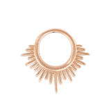 Divinity Continuous Ring - 14K Gold Seamless Ring - piercing - zone.com