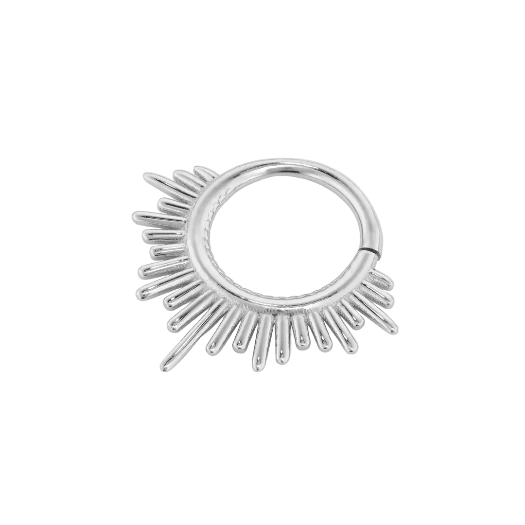 Divinity Continuous Ring - 14K Gold Seamless Ring - piercing - zone.com