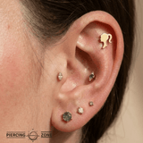 Doll – 14K Gold Threadless/Threaded End - piercing - zone.com