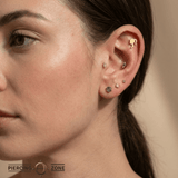 Doll – 14K Gold Threadless/Threaded End - piercing - zone.com