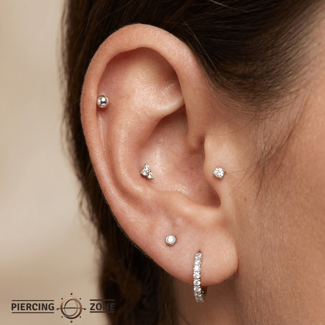 Dome – 14K Gold Threadless/Threaded End - piercing - zone.com
