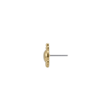 Dome - 18K Gold Threadless/Threaded End - piercing-zone.com