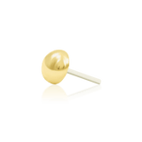 Dome – Polished 3D Disk – 14K Gold Threadless End - piercing - zone.com