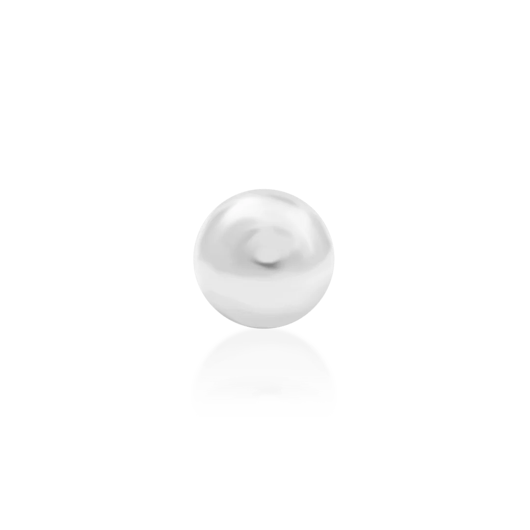 Dome – Polished 3D Disk – 14K Gold Threadless End - piercing - zone.com