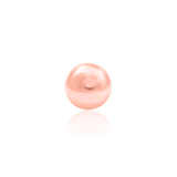 Dome – Polished 3D Disk – 14K Gold Threadless End - piercing - zone.com