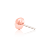 Dome – Polished 3D Disk – 14K Gold Threadless End - piercing - zone.com