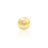 Dome – Polished 3D Disk – 14K Gold Threadless End - piercing - zone.com