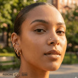 Dome – Rounded Micro Dome – 14K Gold Threadless & Threaded End - piercing - zone.com
