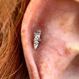 Visionary – 14K Gold CZ Threadless End
