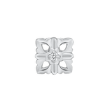 Dora – 14K/18K Gold Round Gem Threadless End - piercing - zone.com