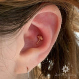 Dotty’s Friend Spotty – 14K Gold Threadless End - piercing - zone.com