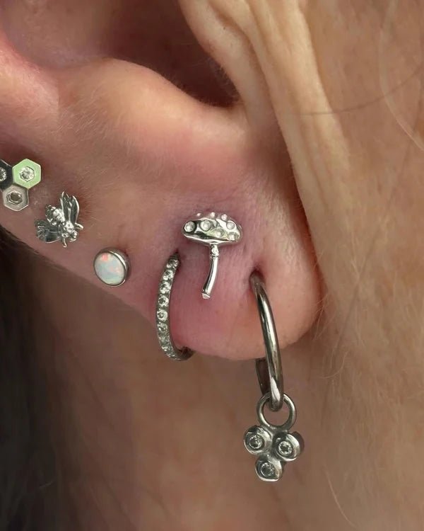 Dotty’s Friend Spotty – 14K Gold Threadless End - piercing - zone.com