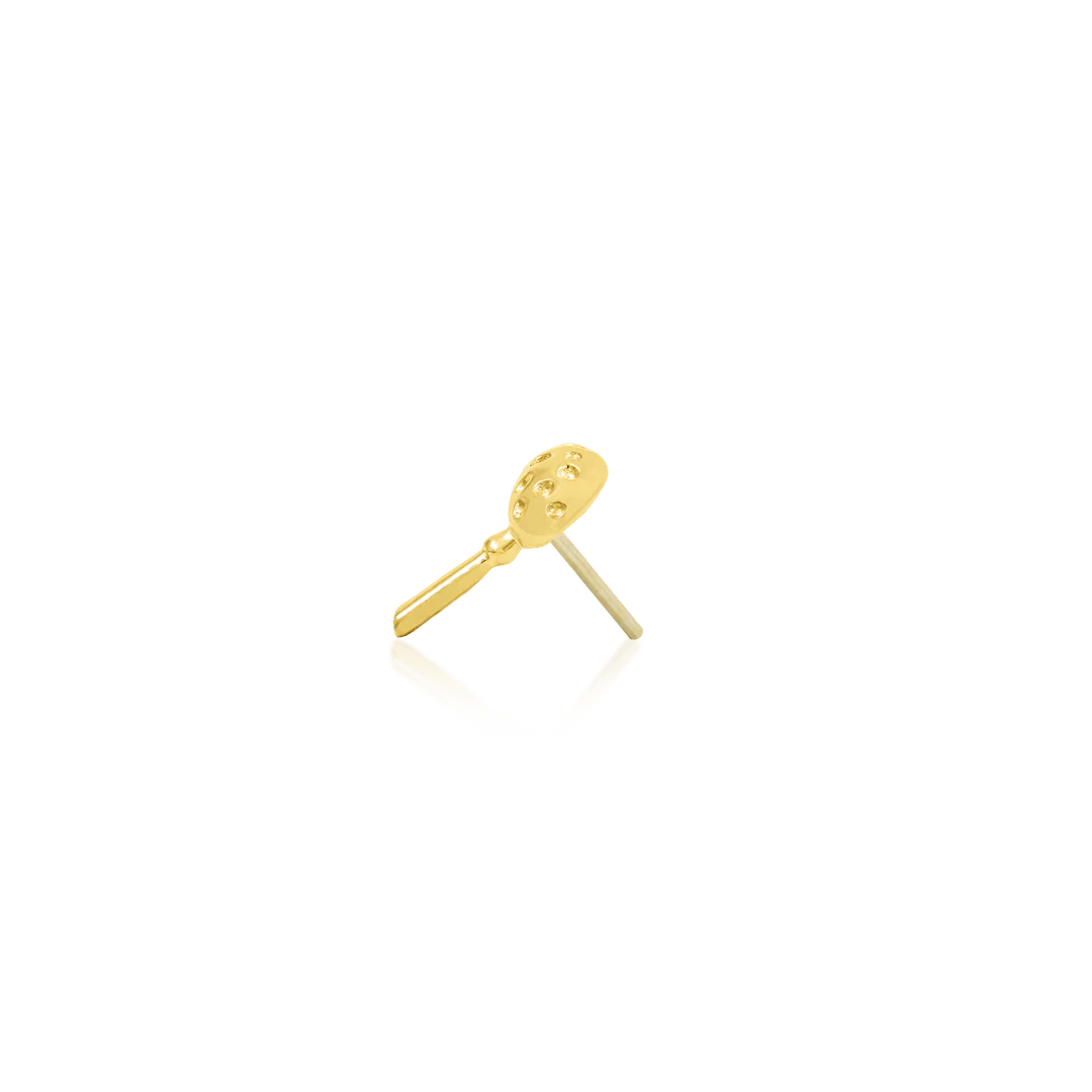 Dotty’s Friend Spotty – 14K Gold Threadless End - piercing - zone.com