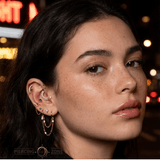 Double Tile Chain – 14K Gold Dual Piercing Connector - piercing - zone.com