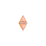 Double Triangle With Gems – 14K/18K Gold Multi - Stone Threadless End - piercing - zone.com