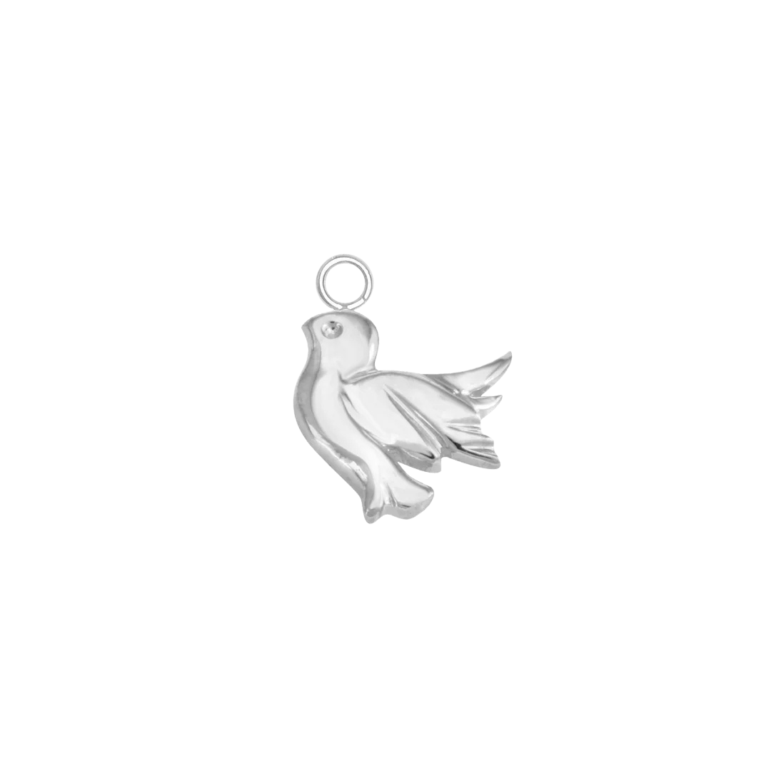 Dove – 14K & 18K Gold Charm - piercing - zone.com