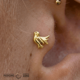 Dove – 14K Gold Threadless/Threaded End - piercing - zone.com