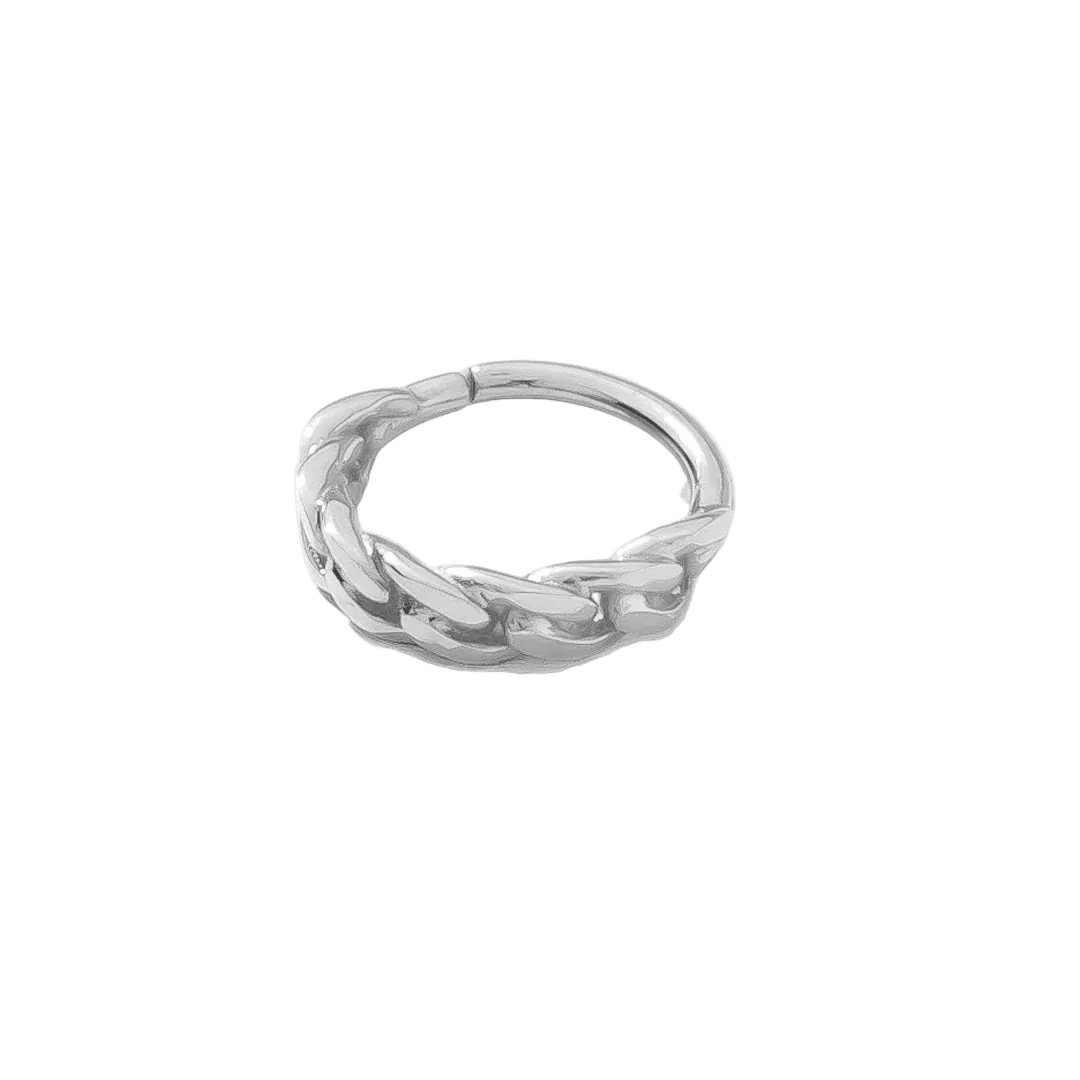 Downtown Continuous Ring - 14K Gold Seamless Ring - piercing - zone.com