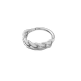 Downtown Continuous Ring - 14K Gold Seamless Ring - piercing - zone.com