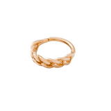 Downtown Continuous Ring - 14K Gold Seamless Ring - piercing - zone.com