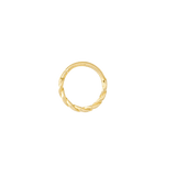 Downtown Continuous Ring - 14K Gold Seamless Ring - piercing - zone.com