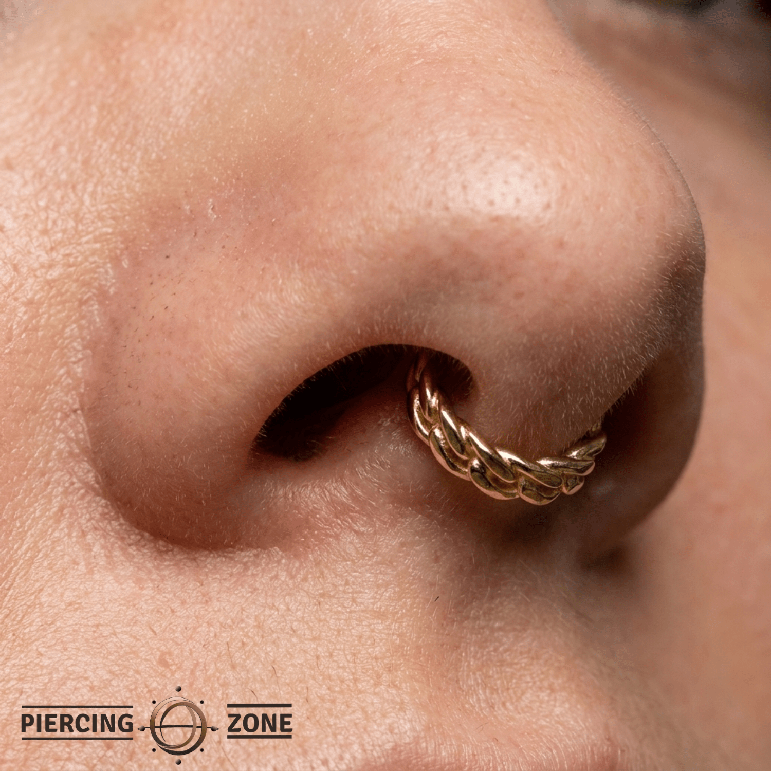 Downtown Continuous Ring - 14K Gold Seamless Ring - piercing - zone.com