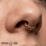 Downtown Continuous Ring - 14K Gold Seamless Ring - piercing - zone.com