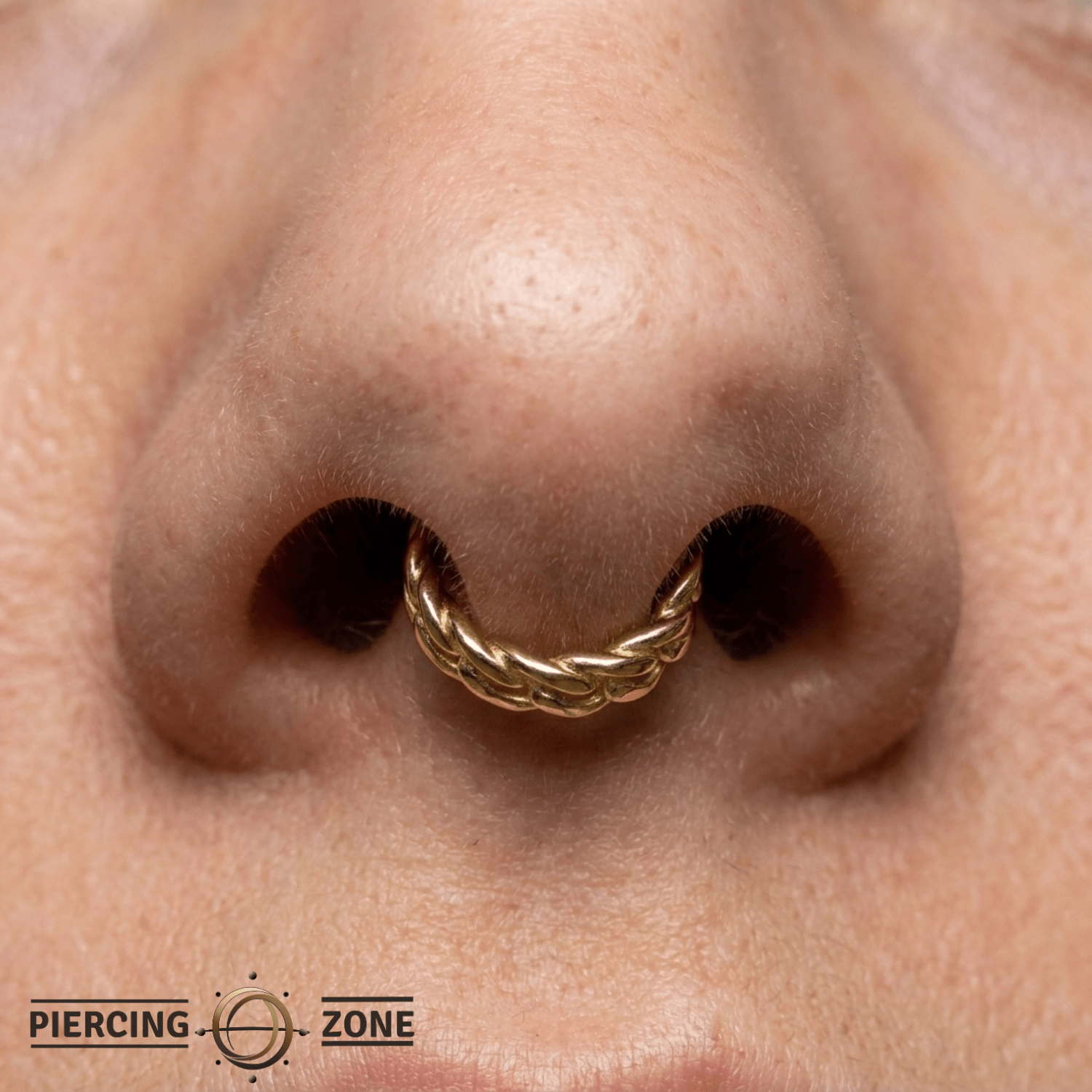 Downtown Continuous Ring - 14K Gold Seamless Ring - piercing - zone.com
