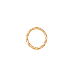 Downtown Continuous Ring - 14K Gold Seamless Ring - piercing - zone.com